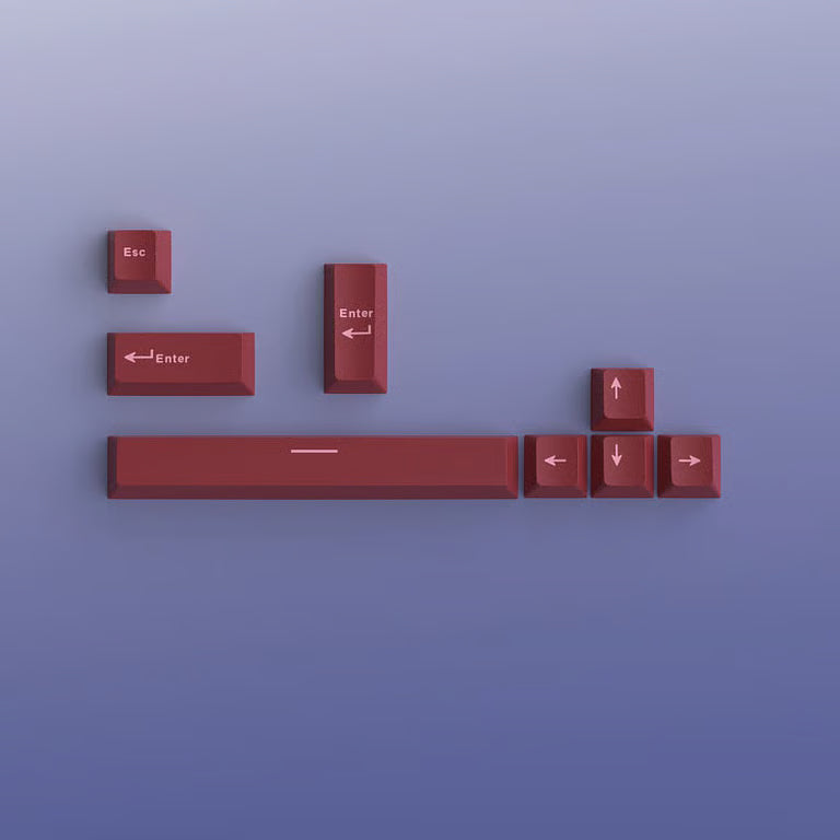 Cherry Profile Accent Modifier Keycap Set – 8-Key Double-Shot, Esc / Enter / Spacebar / Arrows