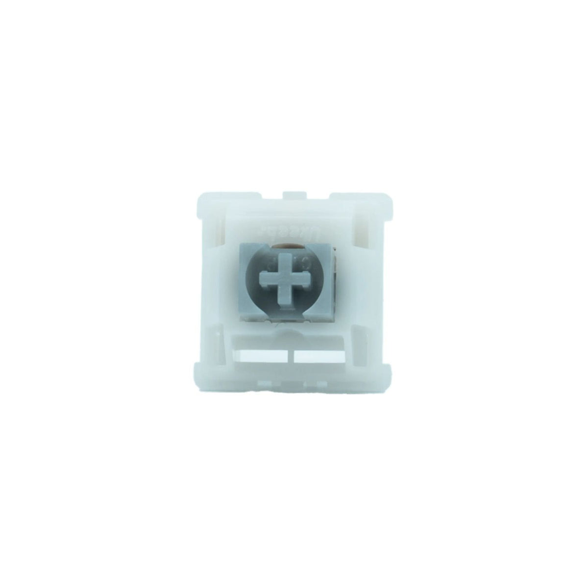 Gateron × UKeebs Snowy Silver Switches – Ultra-Fast 35gf Linear, Short Travel & Dual-Stage Spring | 5-Pin, Pack of 10