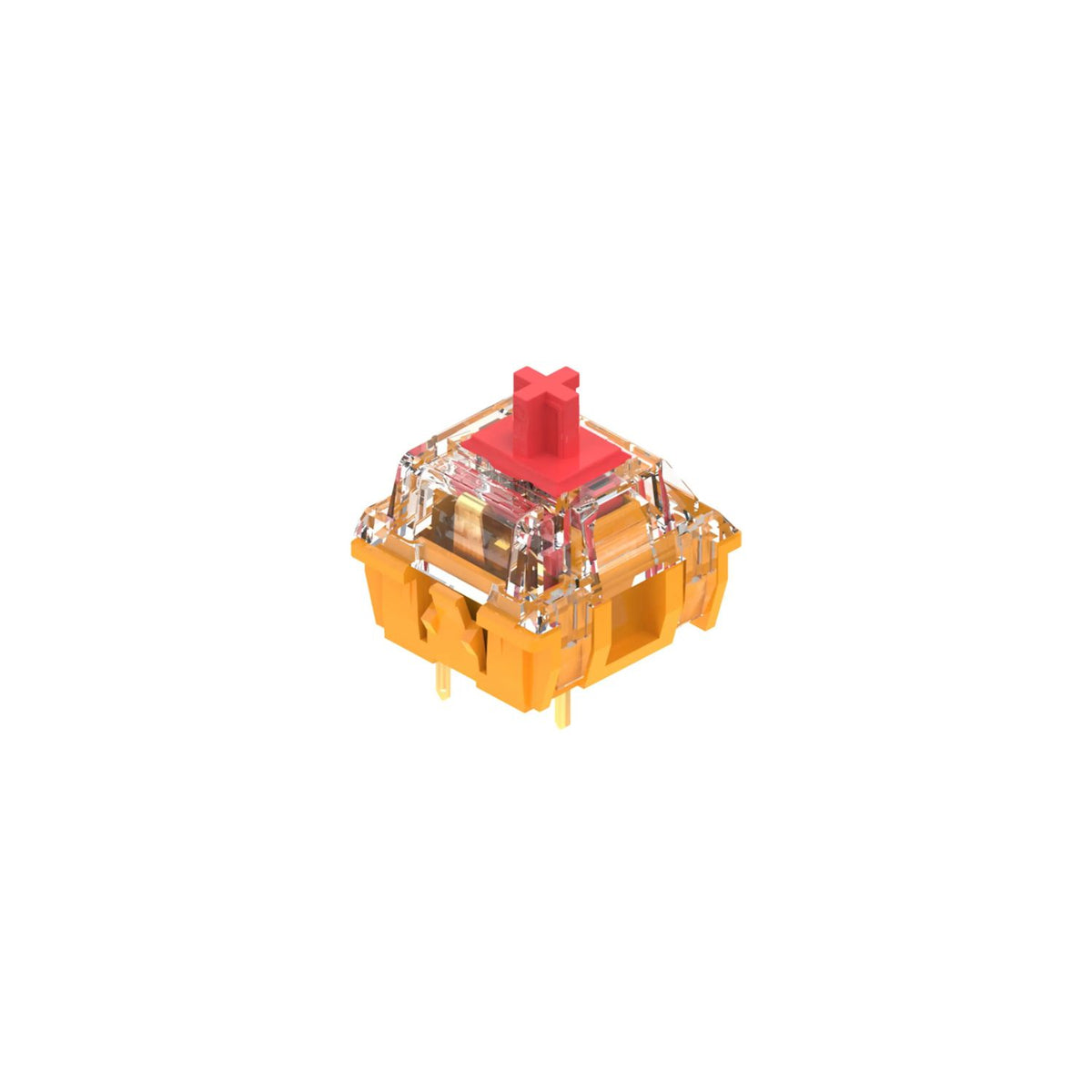 TTC Gold Red V3 Switches – Smooth Mid-Weight Linear with Gold Contact Leaf | 3-Pin, Pack of 10