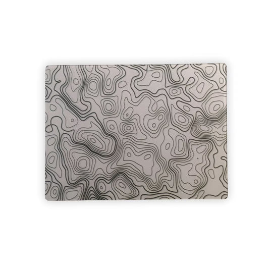 Topographic Glass Mousepad – Photovoltaic Tempered Glass Gaming Mousepad | 350 × 260mm