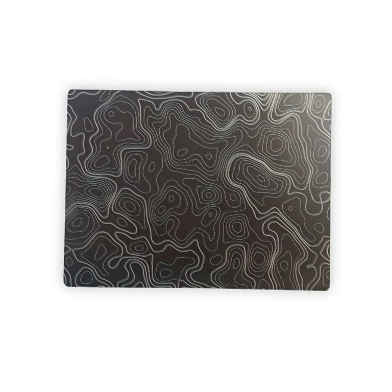 Topographic Glass Mousepad – Photovoltaic Tempered Glass Gaming Mousepad | 350 × 260mm
