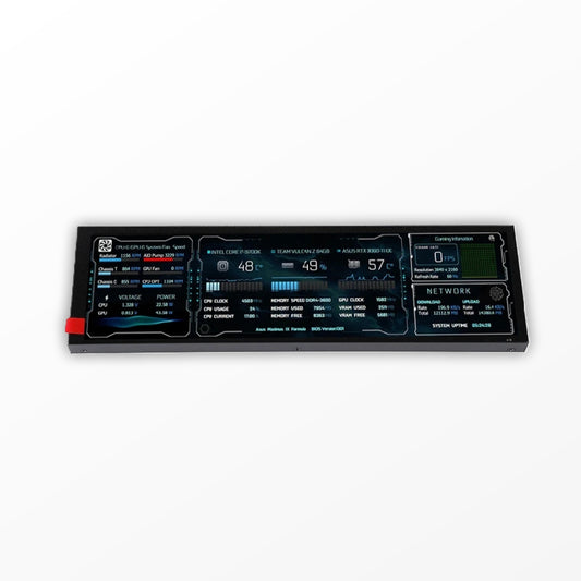 VisionBar 8.8″ IPS Ultra-Wide Secondary Display – HDMI Desktop Extension & Sensor Dashboard | 1920×480