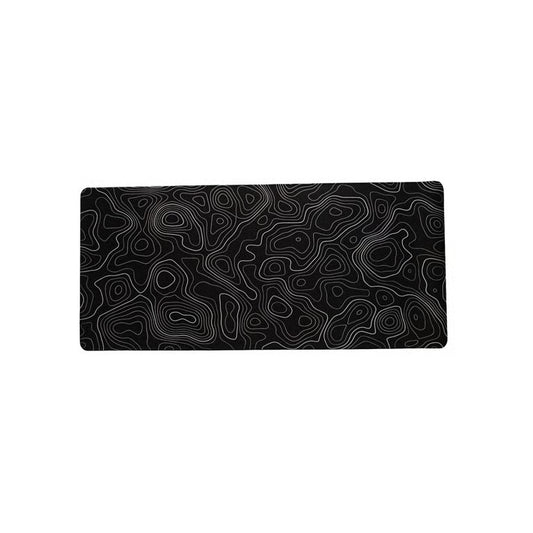 Topographic Desk Mat – Extended Gaming Mousepad | 900 × 400mm | Black & White Variants