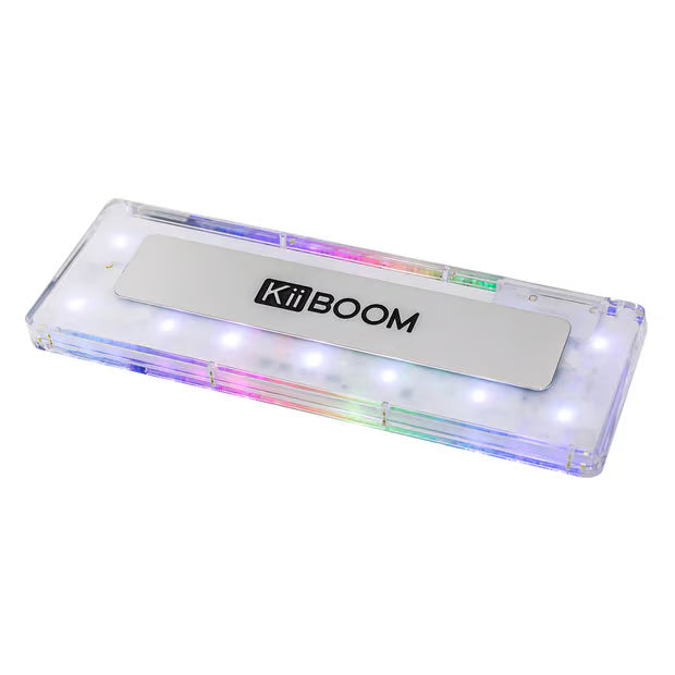 KiiBOOM Phantom 64 Tri-Mode Mechanical Keyboard – 60% Full Acrylic Gasket Mount with LCD Screen [OPEN BOX]
