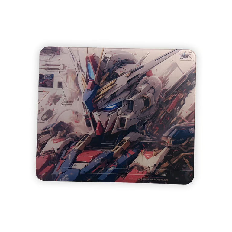 Gundam Glass Mousepad – Photovoltaic Tempered Glass Gaming Mousepad | 350 × 300mm