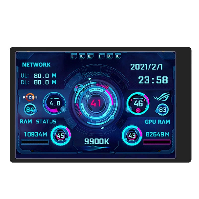 Turing Smart Screen 3.5″ IPS – USB Sensor Panel for Real-Time PC Monitoring | Aluminum, 320×480