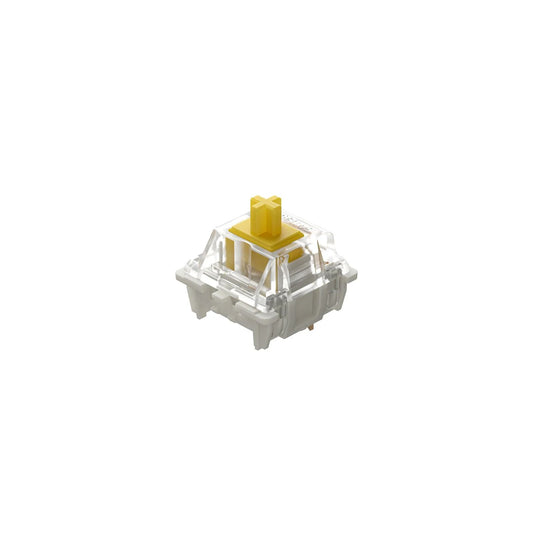 Gateron G Pro 3.0 Yellow Linear Switches – Smooth Progressive Linear, Frosted RGB Diffusion & Reinforced Pins | 3-Pin, Pack of 10