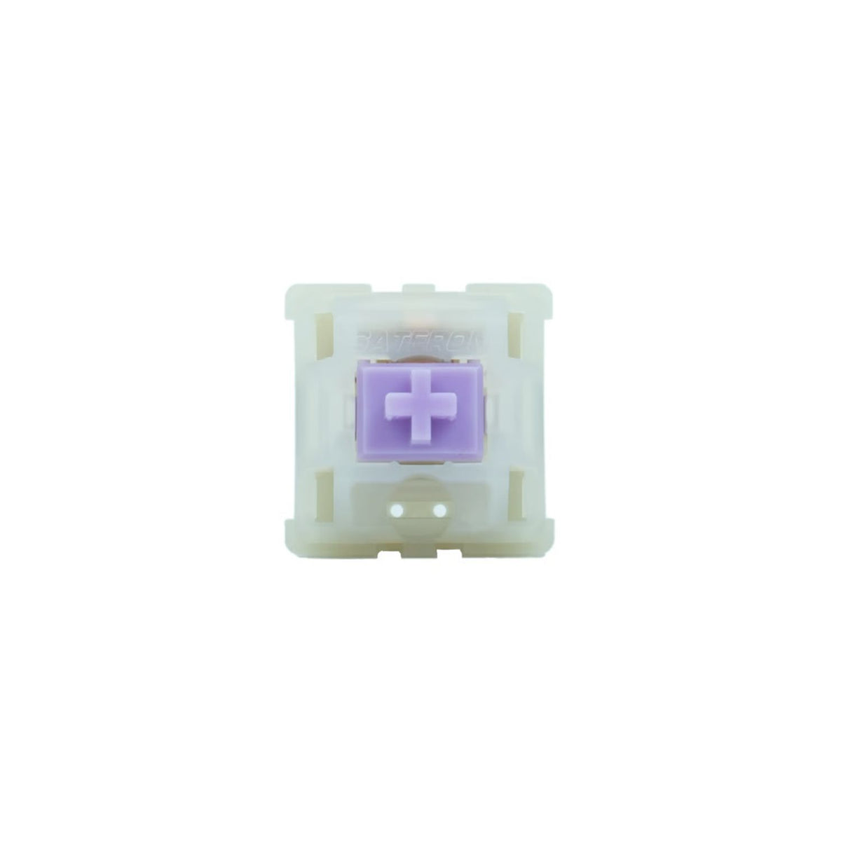 Gateron KS-3X1 Milky Purple Pro Tactile Silent Switches – Defined 55gf Bump, Stem-Integrated Dampening, Milky RGB Housing | 5-Pin, Pack of 10