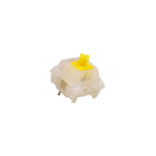 Gateron Milky Yellow Pro Switches (KS-3X1) – 5-Pin Linear Mechanical Keyboard Switches - Pack of 10