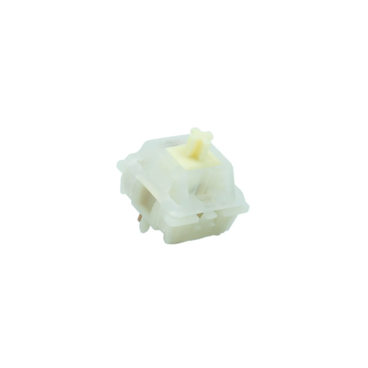Gateron KS-3X1 Milky Yellow Pro Tactile Heavy Switches – Pronounced 60gf Bump, Dual-Stage Spring, Milky RGB Housing | 5-Pin, Pack of 10