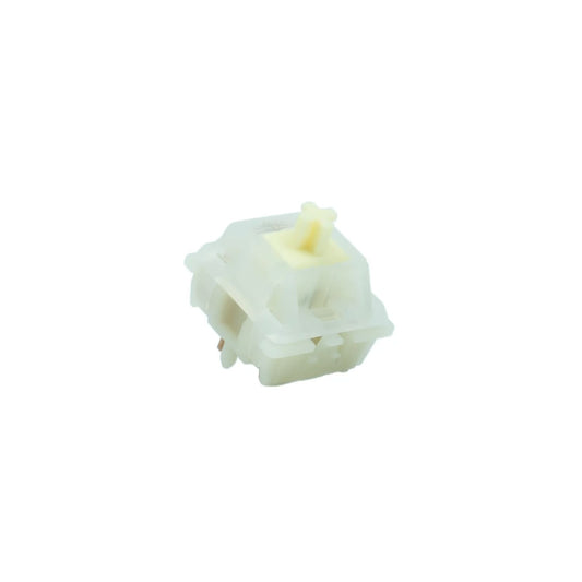 Gateron KS-3X1 Milky Yellow Pro Tactile Heavy Switches – Pronounced 60gf Bump, Dual-Stage Spring, Milky RGB Housing | 5-Pin, Pack of 10