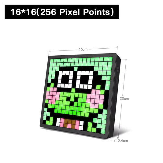 iDotMatrix LED Pixel Display – Bluetooth App-Controlled Pixel Art Screen, Clock & Scoreboard | 16×16 / 32×32 / 64×64