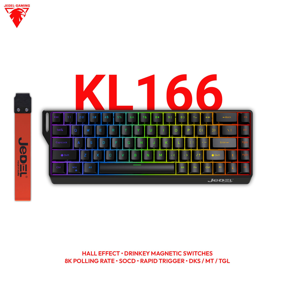 Jedel KL166 65% Hall Effect Keyboard – Wired, Full HE Suite, Web Driver & Per-Key RGB | Philikey Magnetic