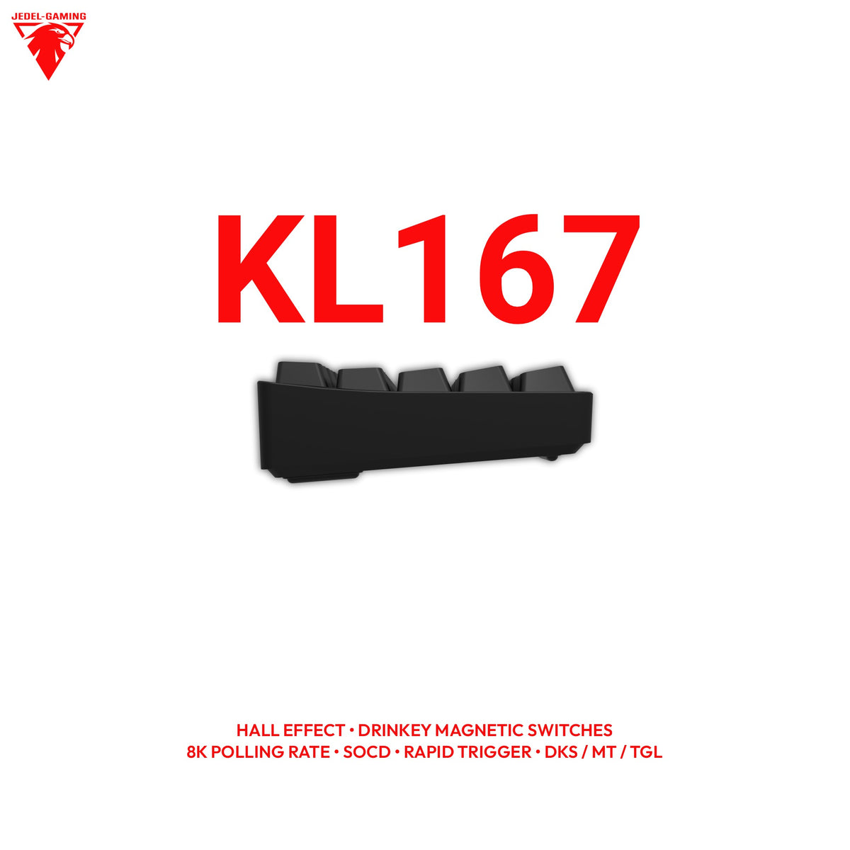 Jedel KL167 65% Hall Effect Keyboard – Wired, Full HE Suite, Rapid Trigger & RGB | Jerrzi Magnetic
