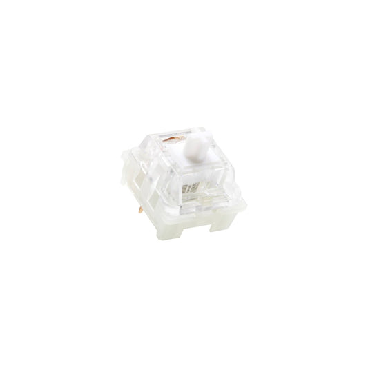 KTT Kang White V3 Linear Switches – Smooth Light Linear, Factory-Lubed with Transparent PC Top | 3-Pin, Pack of 10