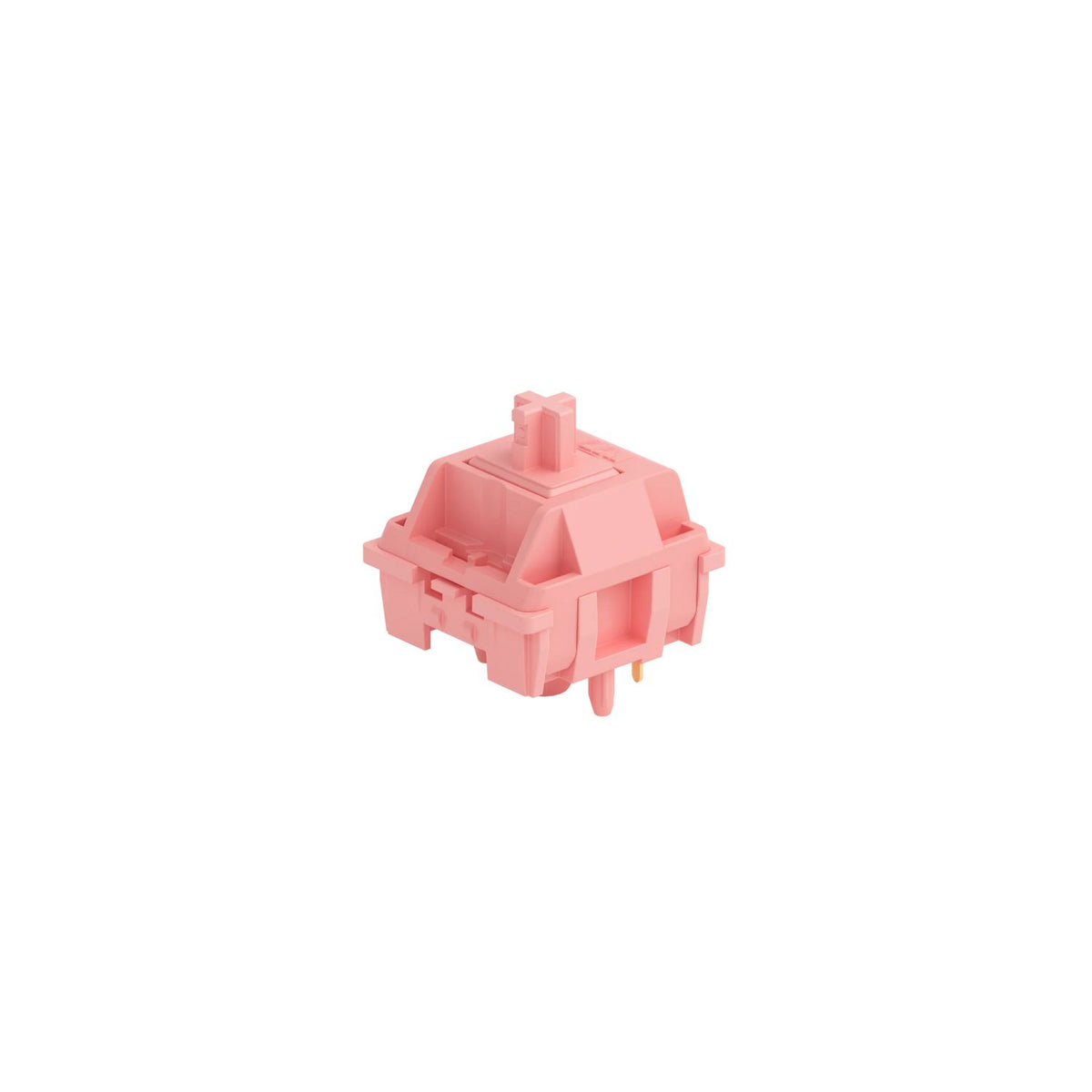 KTT Macaron Switches – Smooth Linear (Red) & Gentle Tactile (Blue), Factory-Lubed Pastel | 5-Pin, Pack of 10