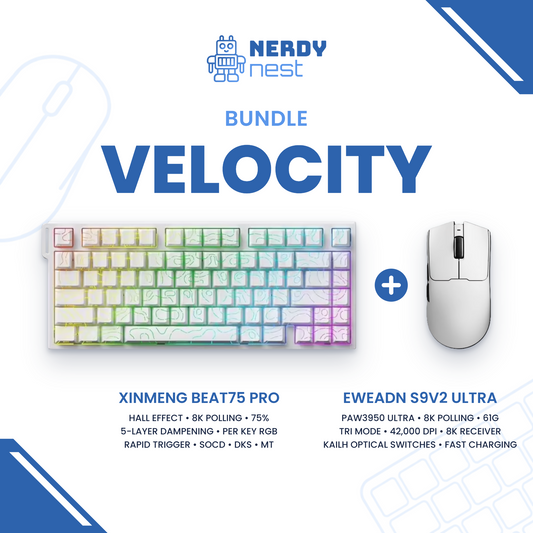 Velocity Bundle – Xinmeng Beat75 Pro Hall Effect Keyboard + Eweadn S9v2 Ultra 8K Wireless Mouse